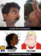 a10 a10_eyes acne award balding blond blue_eyes brown_skin canada canadian chad chincel chinless chinlet dalit flag:canada flag:india flag:progress_pride_flag flies india indian lgbt madarchode meta:tagme shitskin spots stink_lines stinky stubble subvariant:mexiaryan t50 t50_eyes text tiny_indian_pecker trend:aryan variant:meximutt white_skin wordswordswords yellow_sclera // 1436x1946 // 1.8MB