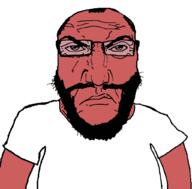 angry beard glasses open_mouth punisher_face red_skin series:spinnerz! soyjak spinning subvariant:science_lover subvariant:sideplier subvariant:threefourthsplier variant:markiplier_soyjak // 1024x1009 // 529.0KB