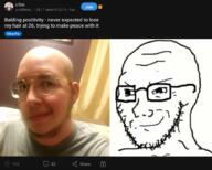 bald closed_mouth comparison ftm glasses pooner reddit smile smirk smug soyjak stubble tranny variant:raffer variant:soyak // 2086x1676 // 1.6MB