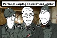 basement collar_tabs epaulettes glasses happy holy_larp larp larper looking_at_you military military_uniform multiple_soyjaks nazism personal_army reichsadler schizo schutzstaffel smile soyjak stubble subvariant:wholesome_soyjak totenkopf variant:chudjak variant:feraljak variant:gapejak variant:huippee variant:unknown world_war_2 // 1500x1000 // 1.0MB