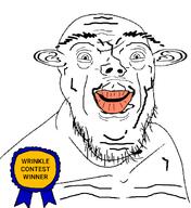 award ear hybrid merge oh_my_god_she_is_so_attractive soyjak_studio text variant:cobson variant:feraljak variant:gapejak wrinkles // 719x783 // 148.8KB