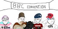 arm artist:sectionalism bbc beard bell_beaker_culture billionaire_boys_club_(clothing) biting_lip bloodshot_eyes blue_eyes bnwo british_broadcasting_corporation clothes confused crying feminism glasses hat hillary_clinton im_with_her john_oliver labour_party lgbt masochism mustache proto-soyjak purple_hair queen_of_spades reddit refugees_welcome resetera scratching_head snoo stubble survive_the_jive sweating torso tranny variant:bernd variant:chudjak variant:smugjak yellow_hair // 2000x1000 // 427.0KB