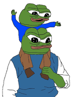 2frogs amphibian animal blue_shirt child closed_mouth clothes father frog full_body green_skin hand lips nas nas:pepe open_mouth pepe pepe_the_frog shoe son subnas:apu transparent_background // 831x1114 // 474.2KB
