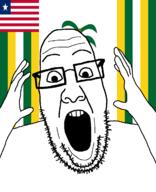 arm county flag flag:grand_kru_county flag:liberia glasses grand_kru_county hair hand liberia liberian open_mouth people's_populist_press soyjak star_(symbol) stubble teeth variant:ppp // 1000x1233 // 43.7KB