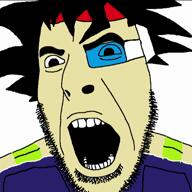 angry animated anime bardock closed_eyes closed_mouth clothes crying dragon_ball dragon_ball_z hair open_mouth soyjak variant:cobson video white_skin // 540x540, 25s // 3.4MB