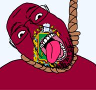 cornucopia country flag flag:kharkiv_oblast glasses hair hanging kharkiv_oblast oblast open_mouth rope soyjak stubble suicide teeth tongue transparent transparent_background ukraine variant:bernd yellow_teeth // 768x719 // 92.4KB