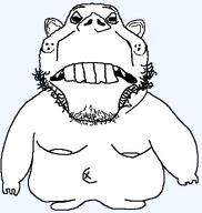 arm ear fat full_body leg man_tits nuvariant soyjak stubble teeth variant:scoutrooster // 550x580 // 11.7KB