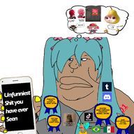 angry award blue_eyes blue_hair brapzil brapzilian brazil brazilian_miku brown_skin chinktok discord faggot fat fatass flag:brazil flag:mexico glasses hatsune_miku holding_object holding_phone kasane_teto lardass long_hair obese pear phone retard subvariant:brazilmutt sunglasses teto thought_bubble tiktok tranny tumblr unfunny variant:meximutt vocaloid_fans_will_never_be_funny white_text xitter yellow_nails // 2000x2000 // 1.9MB