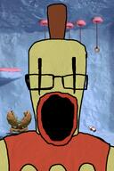 clay glasses klaymen open_mouth the_neverhood variant:markiplier_soyjak video_game yellow_skin // 600x900 // 753.7KB