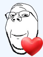 glasses heart smile soyjak stubble subvariant:wholesome_soyjak variant:gapejak // 600x800 // 63.2KB