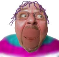 balding bernd_schmidt flag:transgender_pride_flag glasses happy irl purple_hair realistic smile stubble tranny transgender_flag variant:bernd white_skin // 1130x1080 // 288.1KB