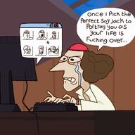 arm armband brown_hair cartoon christopher_columbus clone_high clothes computer crying folder fuck glasses hair hand hat keyboard meta:artist_needed mtv multiple_soyjaks open_mouth soy_parody soyjak speech_bubble stubble teletoon text topher_bus variant:a24_slowburn_soyjak variant:excited_soyjak variant:gapejak variant:soyak variant:tony_soprano_soyjak white_skin // 1280x1280 // 608.7KB