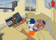 New_york_city ack apple avengers bloodshot_eyes brown_skin captain_america clothes crying dead earthquake funko_pop glasses hat jews judaism kippah marvel mr_incredible new_jersey new_york news open_mouth purple_hair rubble stubble television tongue tranny variant:bernd world_trade_center yellow_teeth // 2678x1959 // 2.6MB