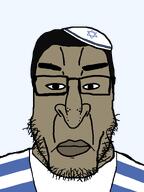 brown_skin clothes hair hat jewish_nose judaism jude kike kippah nose remake series:yehudyakim star_of_david subvariant:chudplier tallit variant:chudjak variant:markiplier_soyjak // 600x800 // 18.8KB