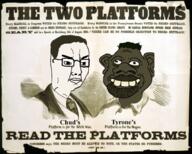 angry closed_mouth clothes ear glasses hair nas:tyrone necktie negro platform poster racism sepia soyjak text tyrone variant:chudjak // 900x723 // 861.5KB