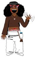 afro black_skin bleached bwc queen_of_hearts soylent_(creamy_chocolate) subvariant:soyniqua tattoo variant:soytan // 1352x2196 // 70.1KB