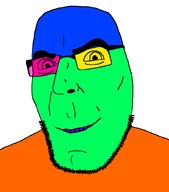 colorful glasses smile stubble subvariant:teutonson teeth variant:cobson // 710x808 // 8.0KB