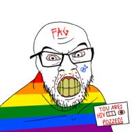 aids angry bloodshot_eyes clenched_teeth faggot glasses lgbt meta:tagme stubble variant:feraljak // 1000x1000 // 51.5KB