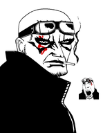 blood cigarette collar ear goggles jacket nose open_mouth smoke stubble variant:cobson white_background // 1200x1548 // 33.9KB