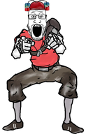 gaping_mouth laughing scout_(tf2) sproke team_fortress_2 variant:markiplier_soyjak // 614x962 // 290.0KB