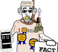 accessory angry arm award awards badge bald big_nose closed_mouth clothes ear fact fact_sign glasses hand hanged hanging hat holding_object holding_phone holding_sign i_heart jew_nose kike_nose phone pipe punisher punisher_face rope serious serious_hat showing_phone sign sisa_eyes smoking stubble variant:shirtjak white_skin // 618x559 // 109.4KB