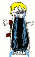 animated anti_sharty arm blond bloodshot_eyes clothes crying ext=gif glasses hair hand nate open_mouth soyjak stretched_mouth stubble thick_eyebrows tshirt variant:cryboy_soyjak // 403x649 // 171.8KB