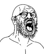 ear glasses open_mouth soyjak stubble template variant:gapeboy // 434x533 // 8.9KB