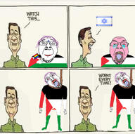 comic crying flag:israel flag:lgbt flag:palestine hanging israel lgbt neovagina palestine rope smile soyjak tranny unbothered variant:bernd // 1125x1121 // 232.7KB