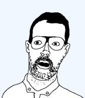 clothes ear glasses hair open_mouth soyjak stubble variant:unknown // 371x427 // 8.0KB