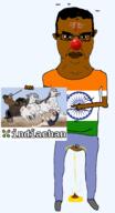 5soyjaks ancient animal arm armor art aryan beard bindi blond bloodshot_eyes blue_eyes bracelet brown_skin buff chariot classical_art_parody closed_mouth clothes country crying ear eyebrows eyelashes flag flag:india flies full_body glasses grey_hair hair hand hinduism history holding_object holding_sword horse india indiachan indian indo-european indo_european indus_valley_civilization jewishautismaward78_(namefag) mustache nazism open_mouth pagan painting poop pooping redraw shield sintashta_culture sky small_penis smile smug soyjak stubble subvariant:smug_horse swastika sword tongue variant:bernd variant:chudjak variant:smugjak weapon wheel white_hair white_skin yamnaya // 993x1833 // 449.4KB