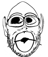 big_lips deformed distorted glasses goblin looking_to_the_left soyjak subvariant:nogoblin variant:nojak weird white_background // 443x523 // 177.0KB