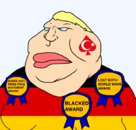 Stolzmonat ace_of_spades aryan award awards blacked blue_eyes europe flag:germany flag:turkiye germany variant:meximutt white_skin world_war_1 world_war_2 yellow_hair // 888x849 // 116.4KB
