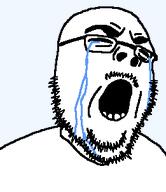 bald beard closed_eyes clothes crying eyebrows glasses open_mouth stubble variant:unknown white_background white_skin // 261x302 // 5.4KB