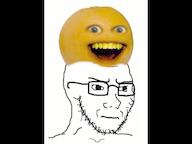 annoying_orange concerned frown glasses music nightcore sound soyjak stubble variant:oranjak variant:soyak video // 640x480, 180.7s // 9.4MB