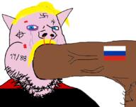 bbc nazism pig pigger subvariant:blowjob_gapejak subvariant:wholesome_soyjak ukraine ukropig variant:gapejak // 1056x836 // 70.8KB
