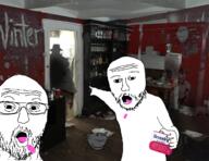 2soyjaks benadryl bug drugs evil hallucination horror meds nightmare schizo shadow soyjak spider variant:cobson variant:impish_soyak_ears variant:two_pointing_soyjaks // 1294x1000 // 1.2MB