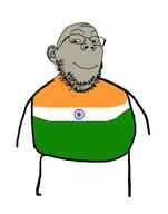brown_skin closed_mouth country ear fat flag glasses happy india smile soyjak stubble subvariant:shrimpish variant:gapejak // 778x989 // 77.8KB