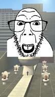glasses open_mouth skibidi_toilet soyjak stubble subvariant:dykeson teeth toilet variant:dylanjak // 409x720 // 266.2KB