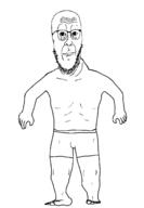 closed_mouth full_body glasses meta:tagme soyjak stubble underpants variant:Cobbert // 1912x2754 // 61.2KB