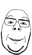 closed_mouth glasses smile soyjak stubble subvariant:nucado variant:cadojak // 490x843 // 61.5KB