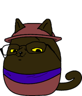 animal brown_fur cat cat_ear closed_mouth clothes ear glasses hat jimbo_(namefag) meta:namefags niko_(oneshot) nose scarf snout stubble subvariant:gapecat subvariant:wholesome_soyjak tail transparent_background variant:gapejak whiskers yellow_sclera // 1024x1200 // 25.7KB