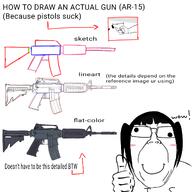 arrow blush colorful derp drawing eyes gun guns helpful junibooru_(user) meta:op_drew_xerself sketch smile subvariant:boat_rammer text thumbs_up tutorial // 1280x1280 // 417.0KB