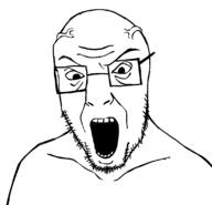 angry glasses open_mouth rage seethe stubble variant:seethejak vein // 1123x1080 // 66.6KB
