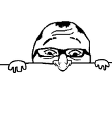 balding glasses hair hand jewish_nose kilroy kilroy_was_here peeking soyjak template transparent_background variant:shabbos_soy wrinkles // 545x643 // 6.8KB