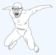 angry bald black_eyes black_glasses black_sclera crazy eyebrows falling fight fighter gaping_mouth glasses jump jumping mouth mouth_open muscles open_mouth squint squint_eyes squinted_eyes squinting strong stubble teeth teeth_showing template transparent_background ufc ufcjak variant:unknown white_skin white_teeth wrestling youtube youtube_thumbnail // 1668x1628 // 106.6KB