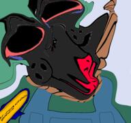 artist:crimsonvoidhydra1488 award background basil_(omori) black_skin bloodshot_eyes closed_mouth clothes crying dead distorted green_hair green_shirt hair hanging jartycuck nigger omori rope smile subvariant:chudjak_front variant:chudjak // 1920x1798 // 1.1MB