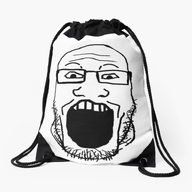 bag glasses merchandise open_mouth palindrome_get photo soyjak stubble variant:markiplier_soyjak // 750x1000 // 279.3KB