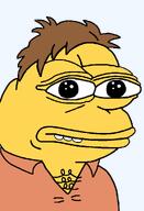 amphibian bald barney_gumble brown_hair closed_mouth clothes collared_shirt frog green_skin hair lips looking_at_you nas nas:pepe pepe_the_frog teeth the_simpsons transparent_background yellow_skin // 672x986 // 20.7KB