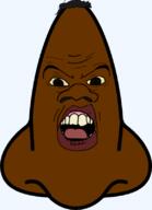 angry black_skin body_part brown_eyes hair large_nose lips nigger nose open_mouth shieet soyjak stubble subvariant:feralnigger teeth template transparent_background tyrone variant:feraljak yellow_eyes yellow_sclera // 581x800 // 77.4KB