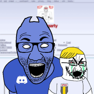 animated badge blue_skin crying discord glasses hair nate open_mouth rape soyjak soyjak_party stubble variant:cryboy_soyjak variant:el_perro_rabioso yellow_hair // 1200x900 // 450.0KB